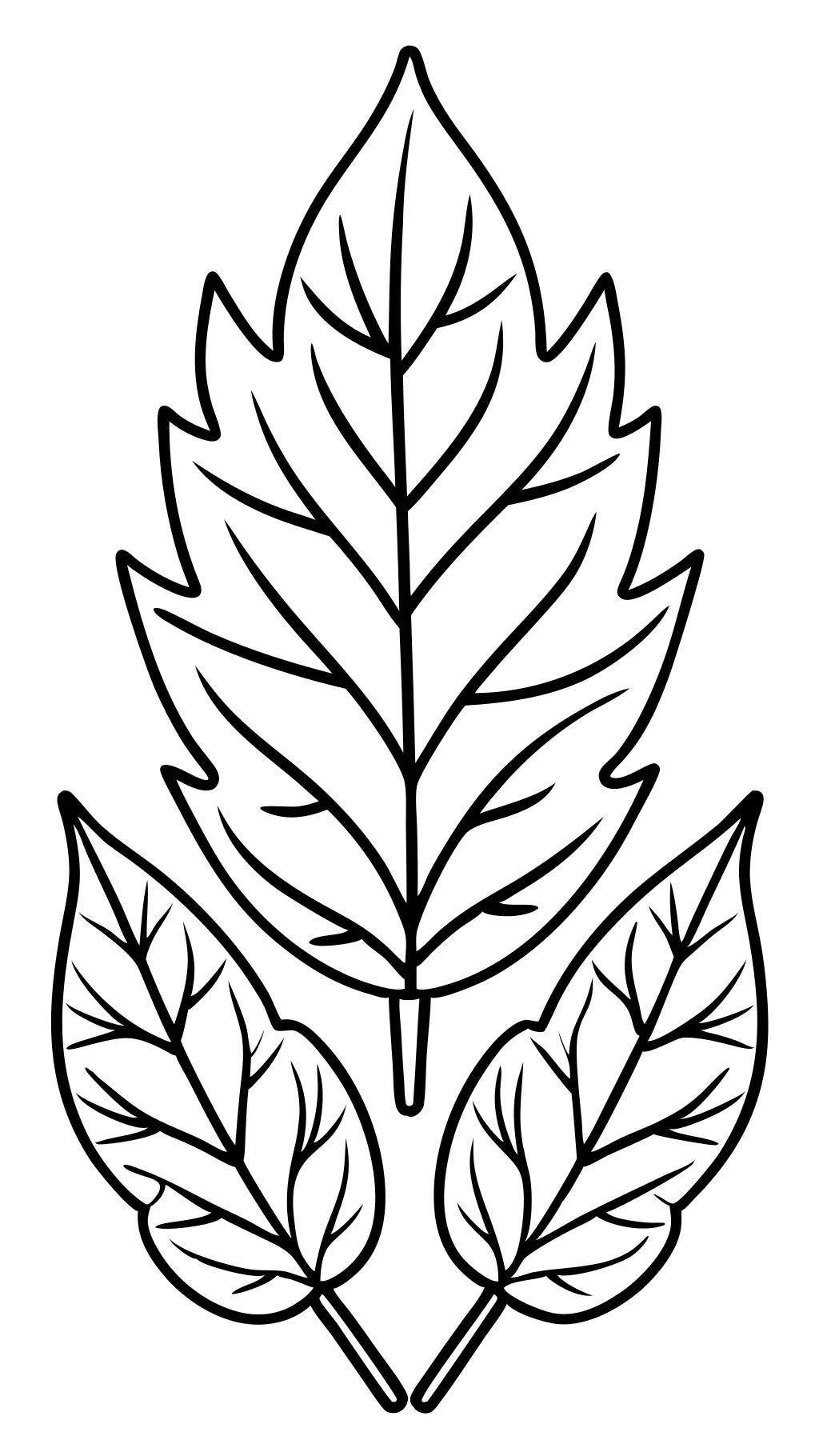 printable coloring pages leaves